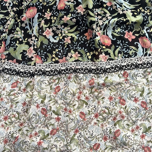 INC Floral Tie Waist V-Neck Maxi - Picture 2 of 5